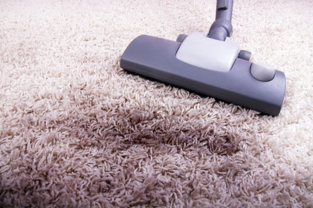 Very dirty carpet in the room